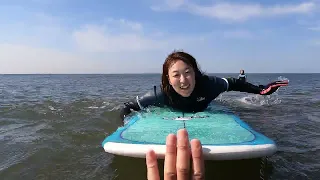 オンラインサロン動画 サーフィン初心者女子の成長日記 東京 秋葉原